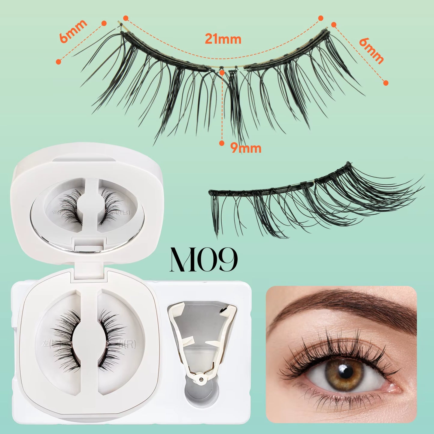 Soft Magnetic Eyelashes No Glue Needed Reusable Natural Look 3D Lashes Easy Apply Soft Magnetic Lashes Kit for Eye Makeup
