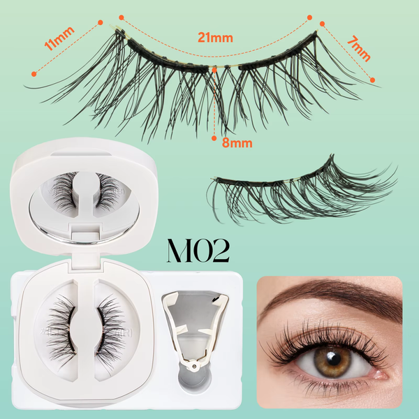 Soft Magnetic Eyelashes No Glue Needed Reusable Natural Look 3D Lashes Easy Apply Soft Magnetic Lashes Kit for Eye Makeup